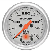 Load image into Gallery viewer, Autometer Ultra-Lite 2-1/16in. / 340 Degree F (Stepper Motor w/Peak &amp; Warn) Oil Temperature Gauge - GTR Auto