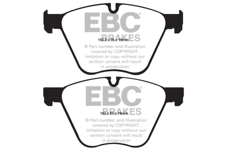 EBC 10+ BMW 760 6.0 Twin Turbo (F01) Greenstuff Front Brake Pads - GTR Auto