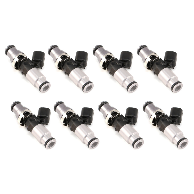 Injector Dynamics - 1050cc Injectors 60mm Length 14mm Grey Adaptor Top - Blue Bottom Adap (Set of 8) - GTR Auto