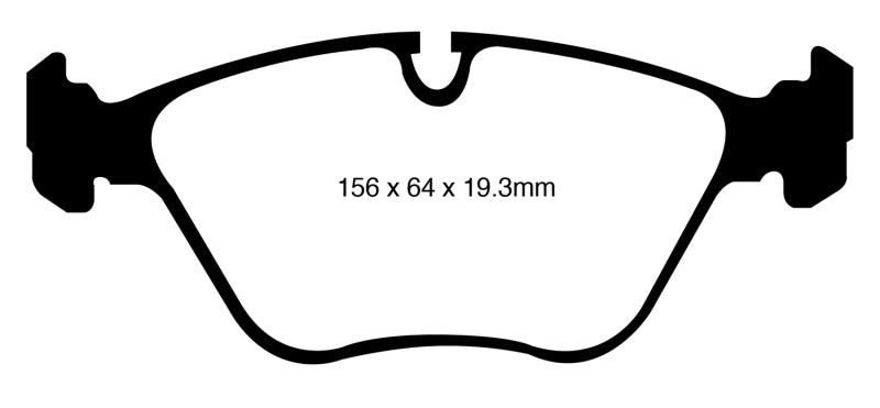 EBC 10-14 BMW X5 4.4 Twin Turbo (50) Redstuff Front Brake Pads - GTR Auto