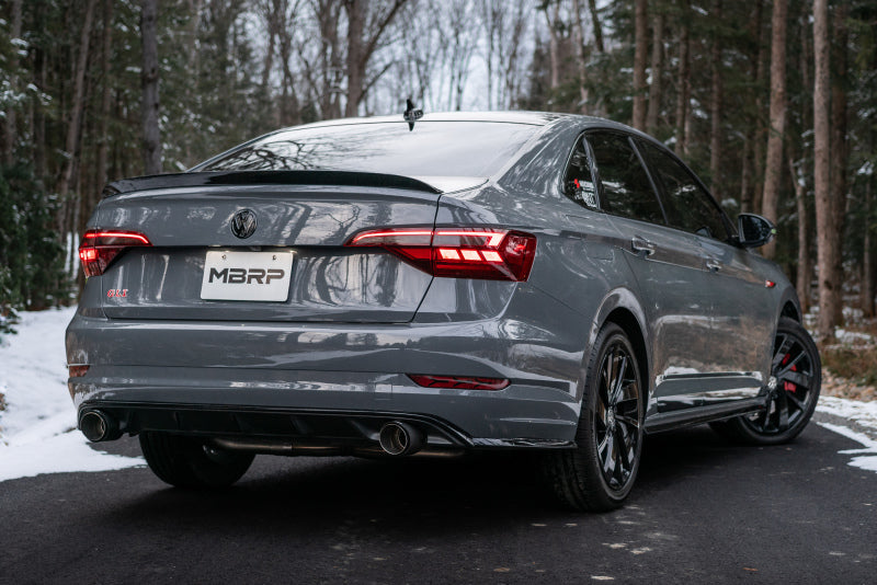 MBRP 19-21 VW Jetta GLI T304 SS 3in Cat-Back Dual Split Rear Exit Exhaust - Carbon Fiber Tips - GTR Auto