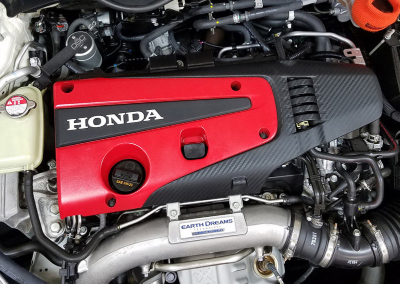 J&L 17-21 Honda Civic Type R Passenger Side Oil Separator 3.0 - Clear Anodized - GTR Auto