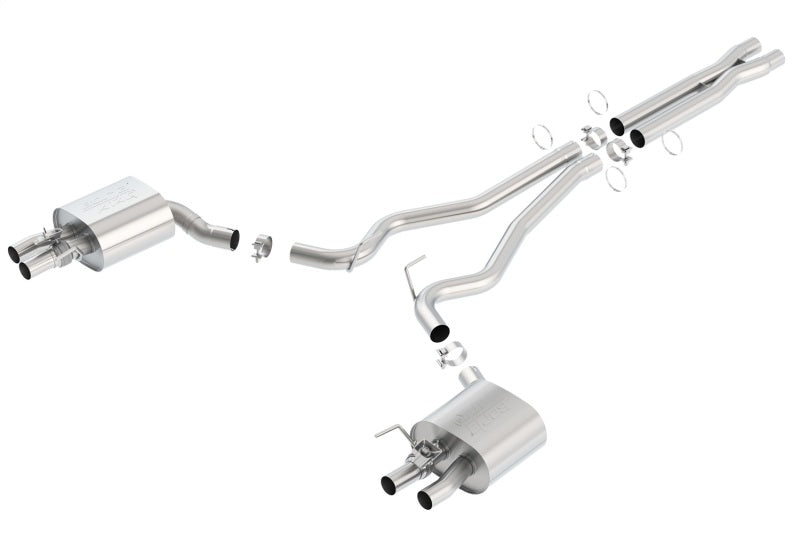 Borla 15-16 Ford Mustang Shelby GT350 5.2L ATAK Cat Back Exhaust (Uses Factory Valence) - GTR Auto