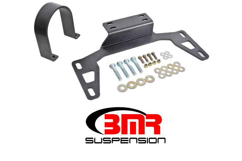 BMR 11-14 S197 Mustang Front Driveshaft Safety Loop - Black Hammertone - GTR Auto