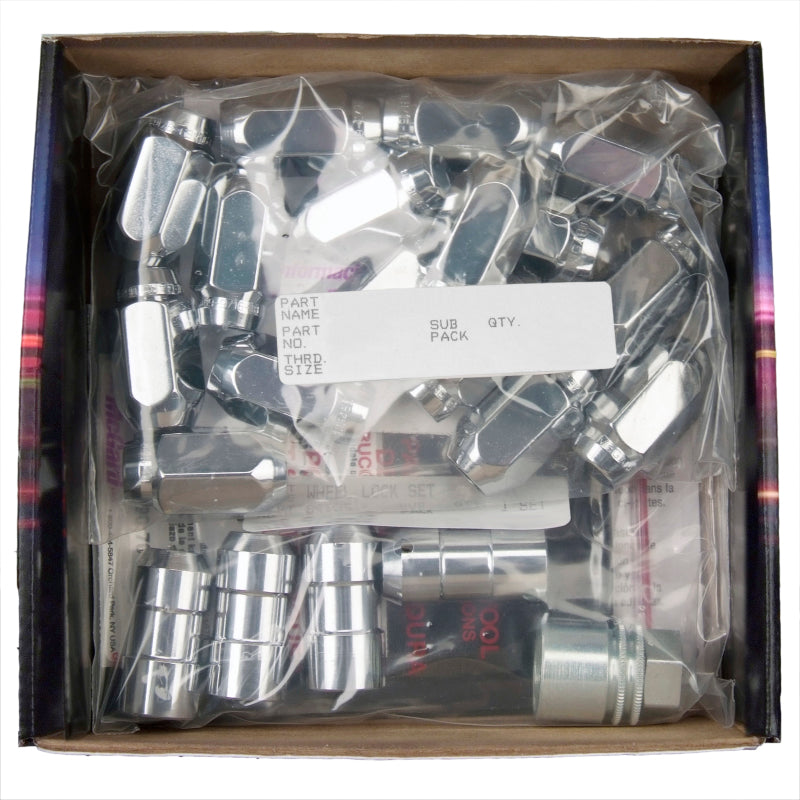McGard 5 Lug Hex Install Kit w/Locks (Cone Seat Nut) 9/16-18 / 7/8 Hex / 1.75in. Length - Chrome - GTR Auto