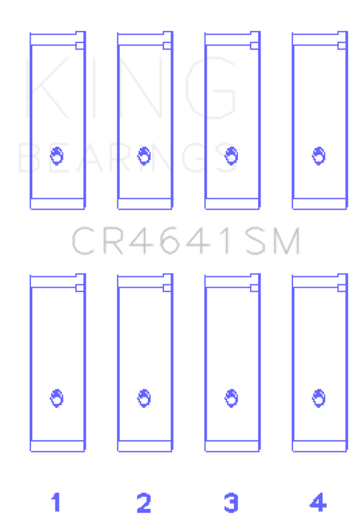King Engine Bearings Suzuki J24B (Size STD) Rod Bearing Set