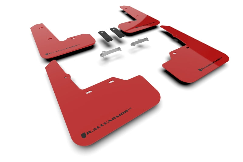 Rally Armor 22-26 Subaru WRX Red UR Mud Flap w/Black Logo MF92-UR-RD/BLK