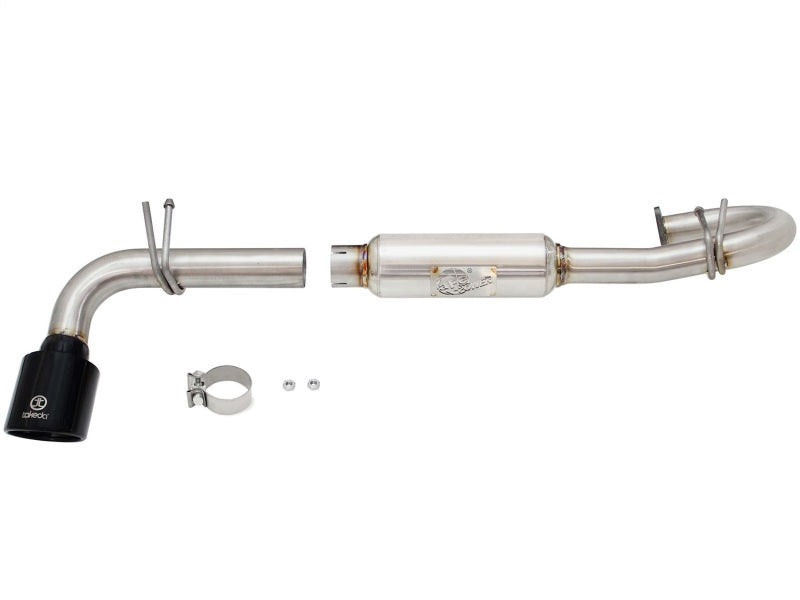 aFe Takeda 11-16 Scion TC 2.5L 2 1/4-2 1/2in Stainless Steel Axle-Back Exhaust w/Black Tip - GTR Auto