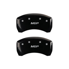Load image into Gallery viewer, MGP 4 Caliper Covers Engraved Front &amp; Rear MGP Black Finish Silver Characters 2016 BMW I8 - GTR Auto