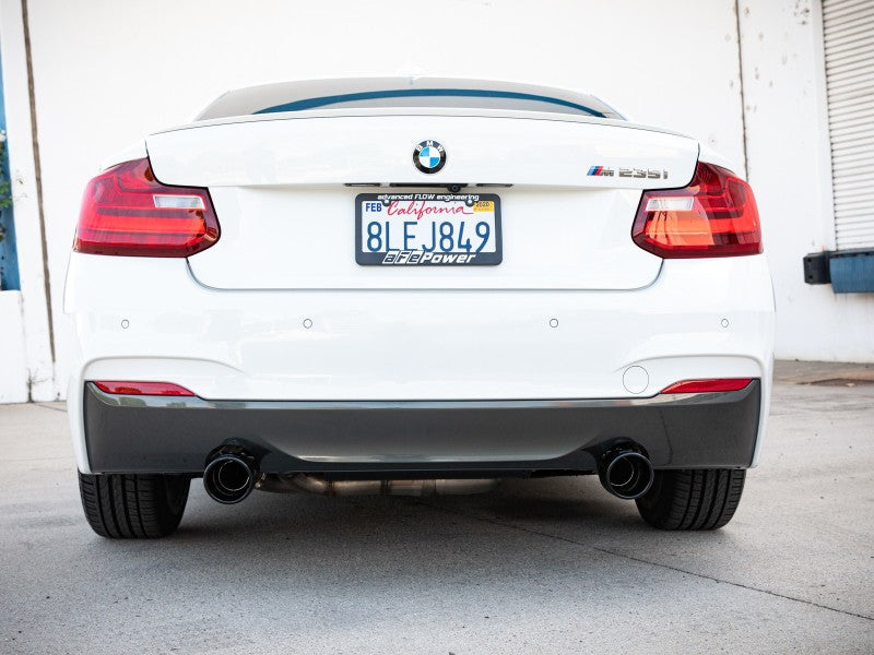 aFe MACHForce XP 3in to 2.5in 304 SS Axle-Back Exhaust w/ Black Tips 14-16 BMW M235i - GTR Auto