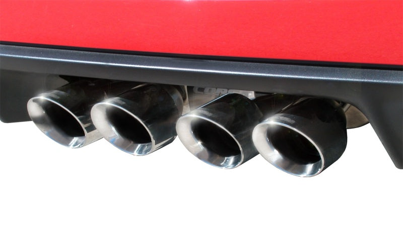 Corsa 2009-2013 Chevrolet Corvette C6 6.2L V8 Polished Xtreme Axle-Back Exhaust 14470