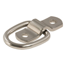Load image into Gallery viewer, Curt 1in x 1-1/4in Surface-Mounted Tie-Down D-Ring (1200lbs Stainless)
