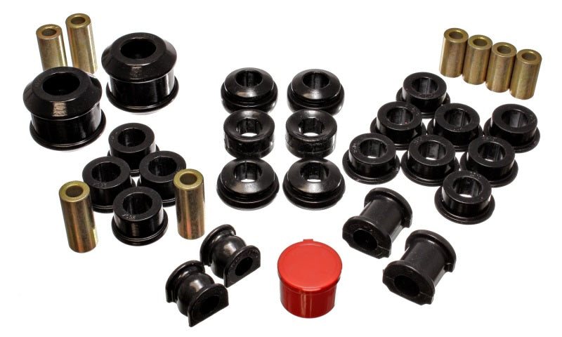 Energy Suspension 02-04 Acura RSX (includes Type S) Black Hyper-Flex Master Bushing Set - GTR Auto