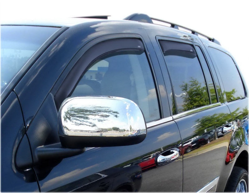 AVS 07-10 Chrysler Aspen Ventvisor In-Channel Front & Rear Window Deflectors 4pc - Smoke - GTR Auto