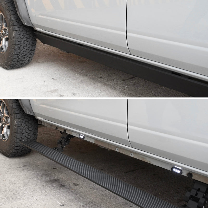 RealTruck 11-22 Ram 2500/3500 CC 4dr VoltStep Electric Running Board Kit (No Drill) - Tex. Blk - GTR Auto