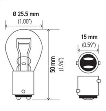 Load image into Gallery viewer, Hella Bulb 1034 12V 23/8W BAY15D S8 - GTR Auto