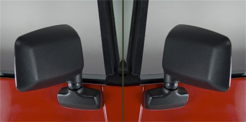 Omix Door Mirror Kit Black- 87-95 Jeep Wrangler YJ - GTR Auto