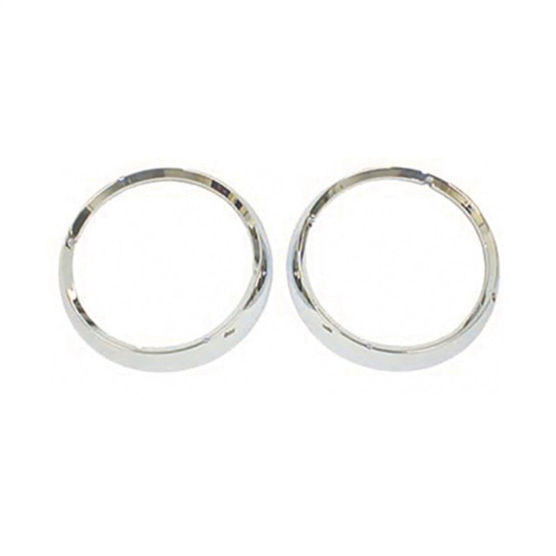 Omix Headlight Bezel Set Chrome 72-86 Jeep CJ Models - GTR Auto