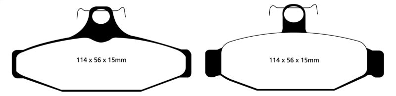 EBC 93-00 Aston Martin Virage 5.3 (AP Caliper) Redstuff Rear Brake Pads DP31165C