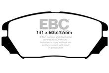 Load image into Gallery viewer, EBC 08-09 Hyundai Azera 3.3 Ultimax2 Front Brake Pads UD1125