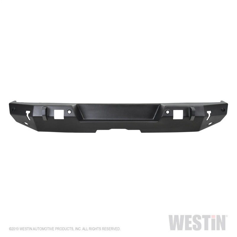 Westin 18-19 Jeep Wrangler JL WJ2 Rear Bumper w/  Sensors (Excl. Wrangler JK) - Textured Black - GTR Auto