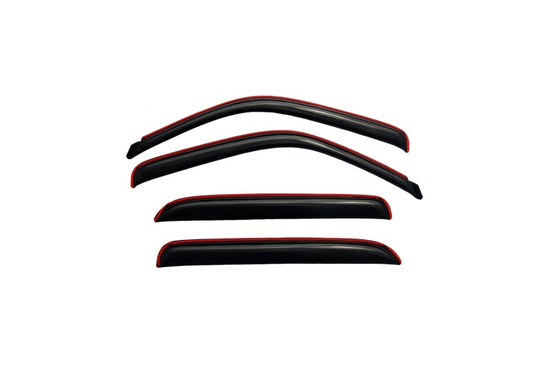 AVS 02-06 Cadillac Escalade EXT Ventvisor In-Channel Front & Rear Window Deflectors 4pc - Smoke - GTR Auto