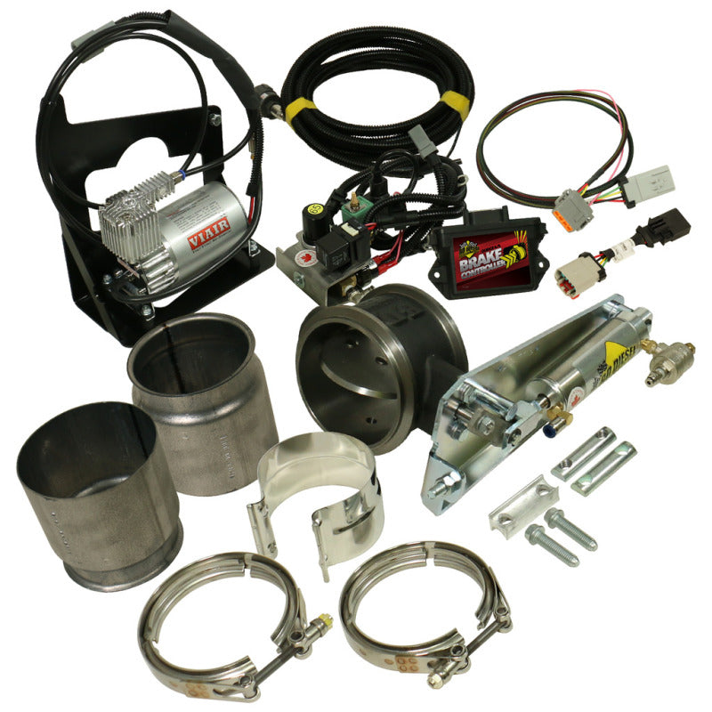 BD Diesel Exhaust Brake - 07.5-12 Dodge 6.7L Remote Mount 4in Exhaust Brake w/o VGT Turbo - GTR Auto