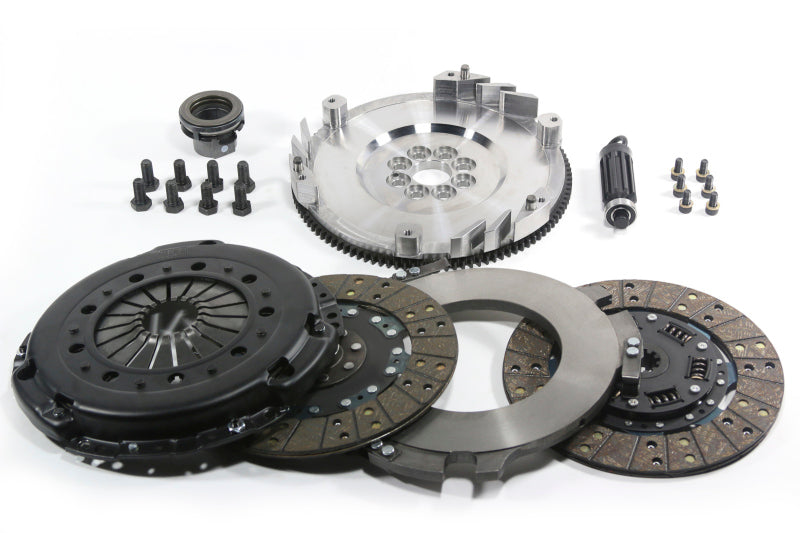 DKM Clutch BMW E46 M3 MS Twin Disc Clutch Kit w/Steel Flywheel (660 ft/lbs Torque) - GTR Auto
