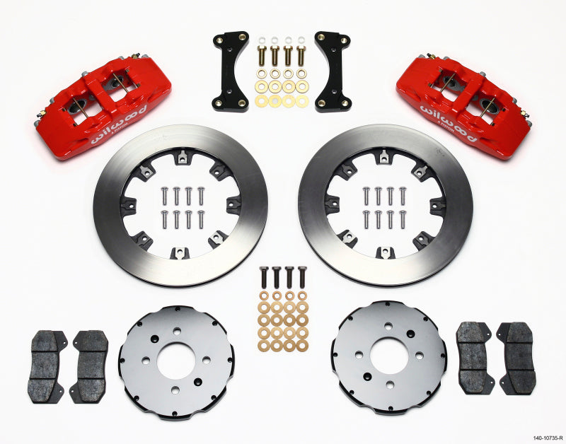 Wilwood Dynapro 6 Front Hat Kit 12.19in Red 94-01 Honda/Acura w/262mm Disc - GTR Auto