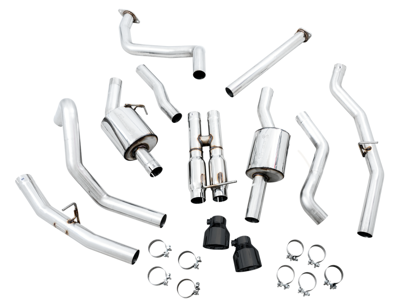 AWE Tuning 2021 RAM 1500 TRX 0FG Cat-Back Exhaust - Diamond Black Tips - GTR Auto