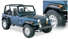 Load image into Gallery viewer, Bushwacker 87-95 Jeep Wrangler Cutout Style Flares 4pc Cutting Optional Not Renegade - Black - GTR Auto