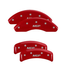 Load image into Gallery viewer, MGP 4 Caliper Covers Engraved Front &amp; Rear MGP Red Finish Silver Characters 1987 BMW 325 - GTR Auto