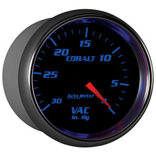 Load image into Gallery viewer, Autometer Cobalt 2-5/8in. / 0-30 IN HG / Mechanical Vacuum Gauge 7984