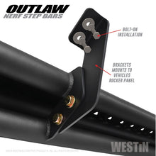 Load image into Gallery viewer, Westin 14-18 Chevrolet/GMC Silv/Seirra 1500 Double Cab Outlaw Nerf Step Bars - Textured Black - GTR Auto