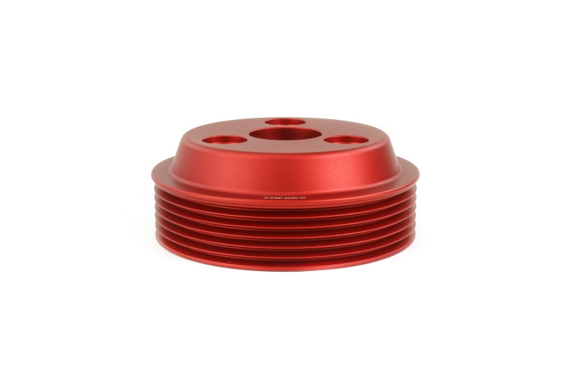 PERRIN 15-21 Subaru WRX / 18-20 Crosstrek / 14-18 FXT Lightweight Water Pump Pulley - Red - GTR Auto