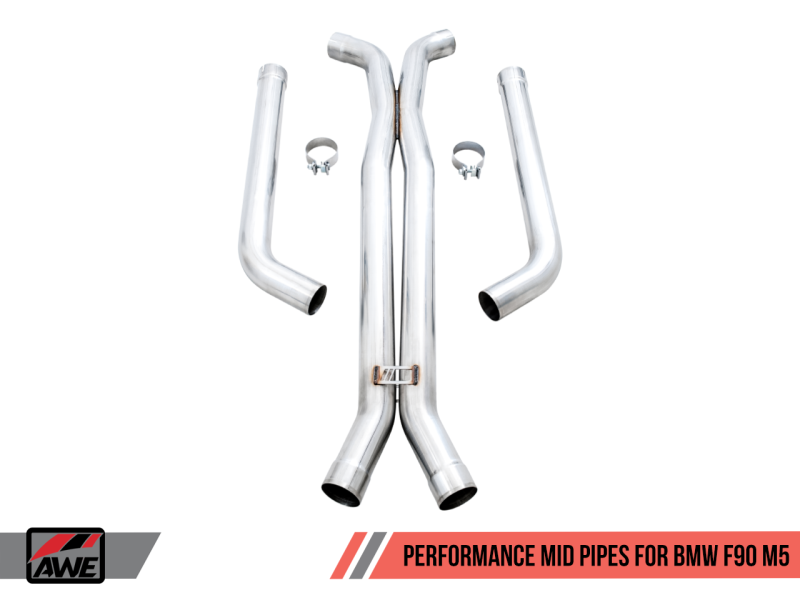 AWE Tuning 18-19 BMW F90 M5 Non-Resonated Performance Mid Pipes - GTR Auto