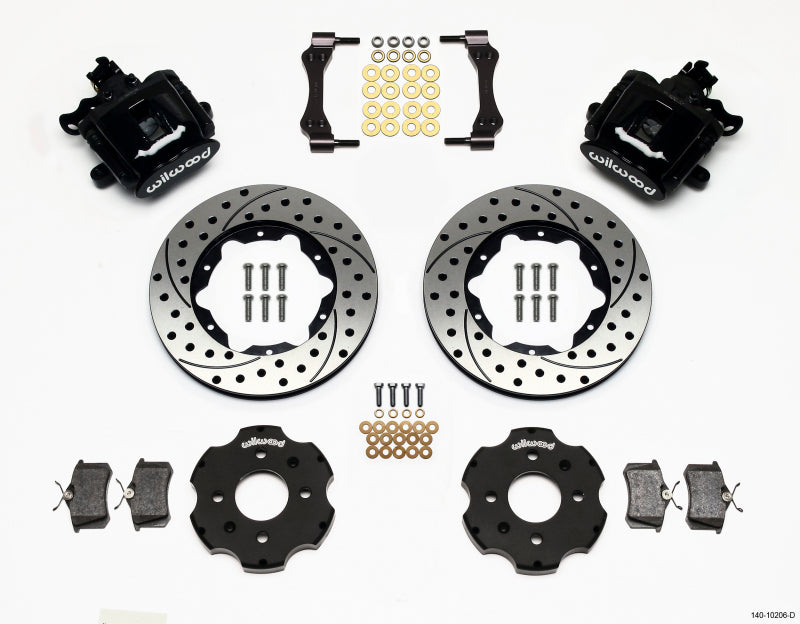 Wilwood Combination Parking Brake Rear Kit 11.00in Drilled Civic / Integra Disc 2.39 Hub Offset - GTR Auto