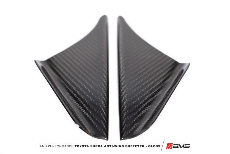AMS Performance 2020+ Toyota GR Supra Anti-Wind Buffeting Kit - Gloss Carbon - GTR Auto