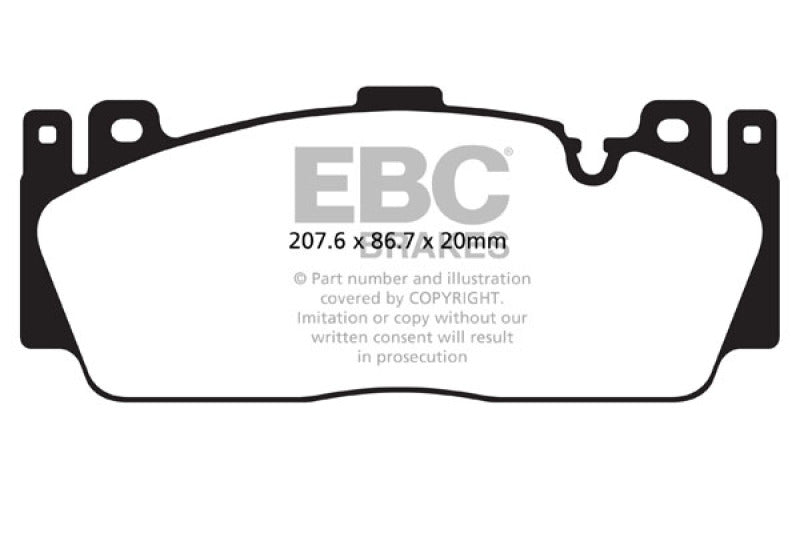 EBC 12-16 BMW M5 (F10) Bluestuff Front Brake Pads - GTR Auto