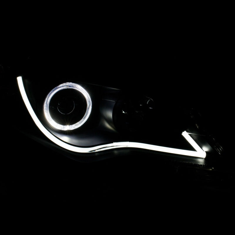 ANZO 2012-2013 Toyota Camry Projector Headlights w/ Halo Black - GTR Auto