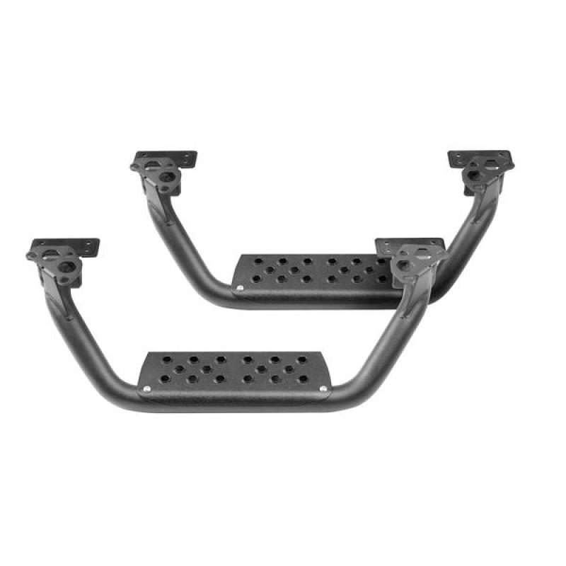 Go Rhino Dominator Extreme D6 SideSteps - Tex Blk - 4in Drop Down Steps (Pair) - GTR Auto