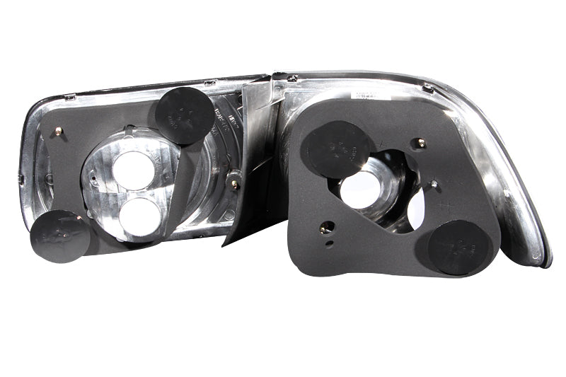 ANZO 1996-2000 Honda Civic Coupe Taillights Black - GTR Auto