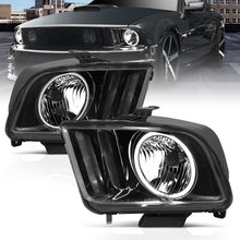 Load image into Gallery viewer, ANZO 2005-2009 Ford Mustang Crystal Headlights w/ Halo Black (CCFL) - GTR Auto