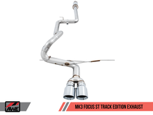 Load image into Gallery viewer, AWE Tuning Ford Focus ST Track Edition Cat-Back Exhaust - Chrome Silver Tips