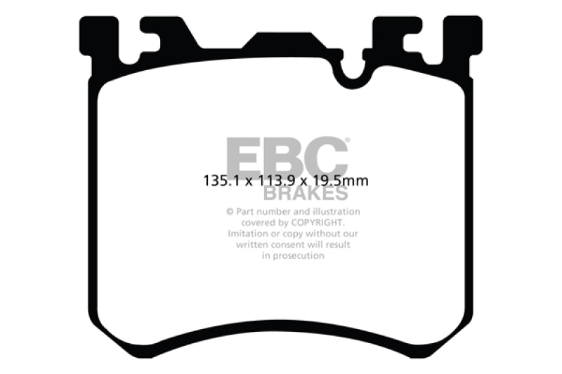 EBC 10-13 BMW X5M 4.4 Twin Turbo Redstuff Front Brake Pads - GTR Auto