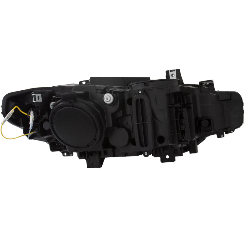 ANZO 2012-2015 BMW 3 Series Projector Headlights w/ U-Bar Black - GTR Auto