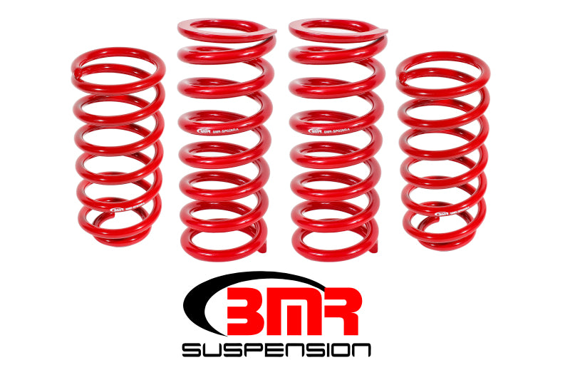 BMR 79-04 Fox Mustang Lowering Spring Kit (Set Of 4) - Red - GTR Auto