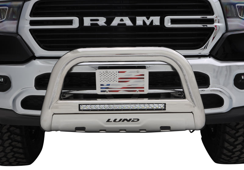 Lund 10-17 Dodge Ram 2500 Bull Bar w/Light & Wiring - Polished - GTR Auto
