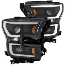 Load image into Gallery viewer, ANZO 2015-2017 Ford F-150 Projector Headlights w/ Plank Style Switchback Black w/ Amber - GTR Auto