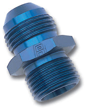 Load image into Gallery viewer, Russell Performance -16 AN Flare to 22mm x 1.5 Metric Thread Adapter (Blue) 670110